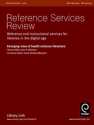 cover image of Reference Services Review, Volume 32, Issue 1